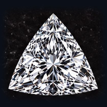 Trillion cut lab-grown diamond